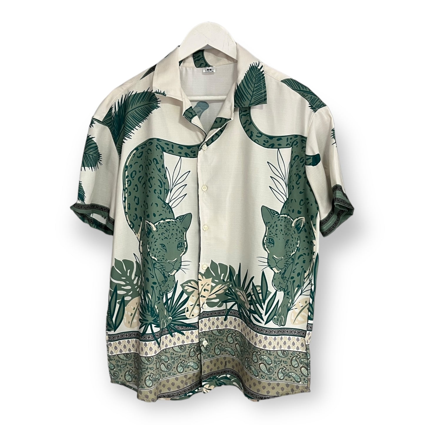 Camisa Jungle Verde Regular Fit Lino